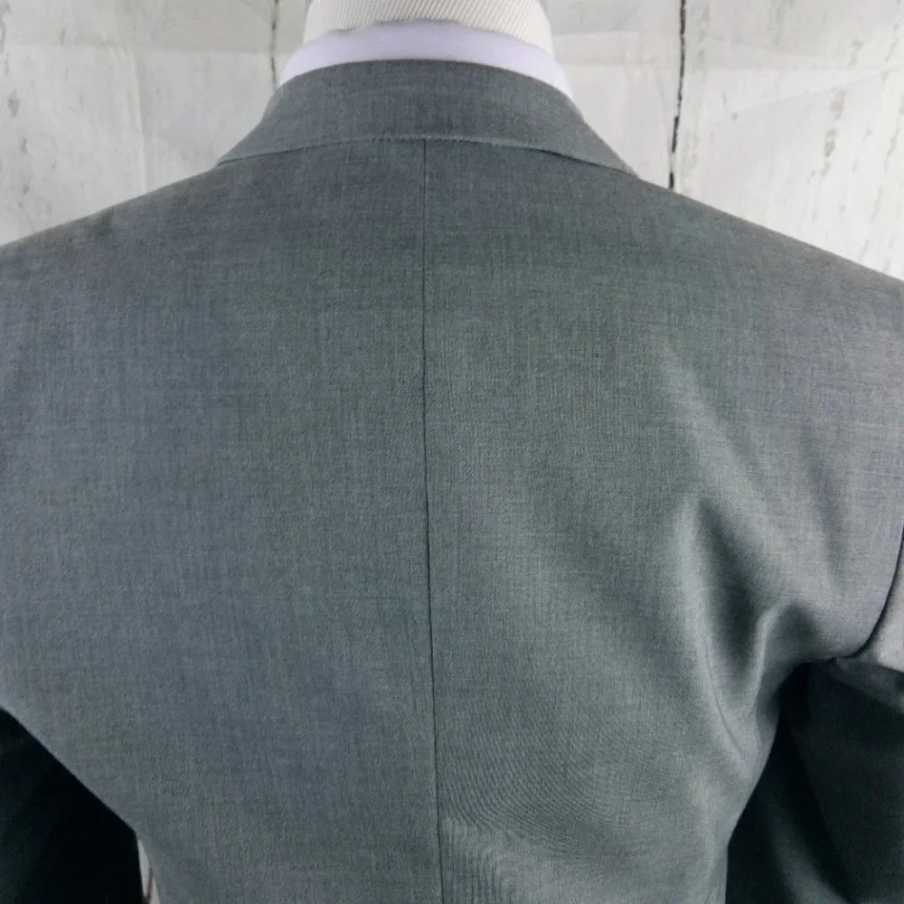 H&M Slim Fit 40R 2 Button Gray Suit Blazer Sport Coat